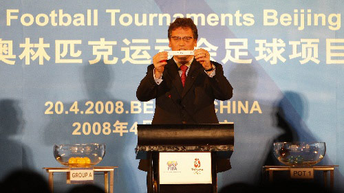 Beijing 2008 Olympic football competitions: Drawing of lots completed